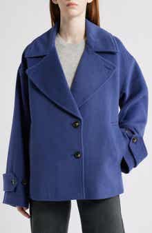 Bernardo Single Breasted Crop Coat
