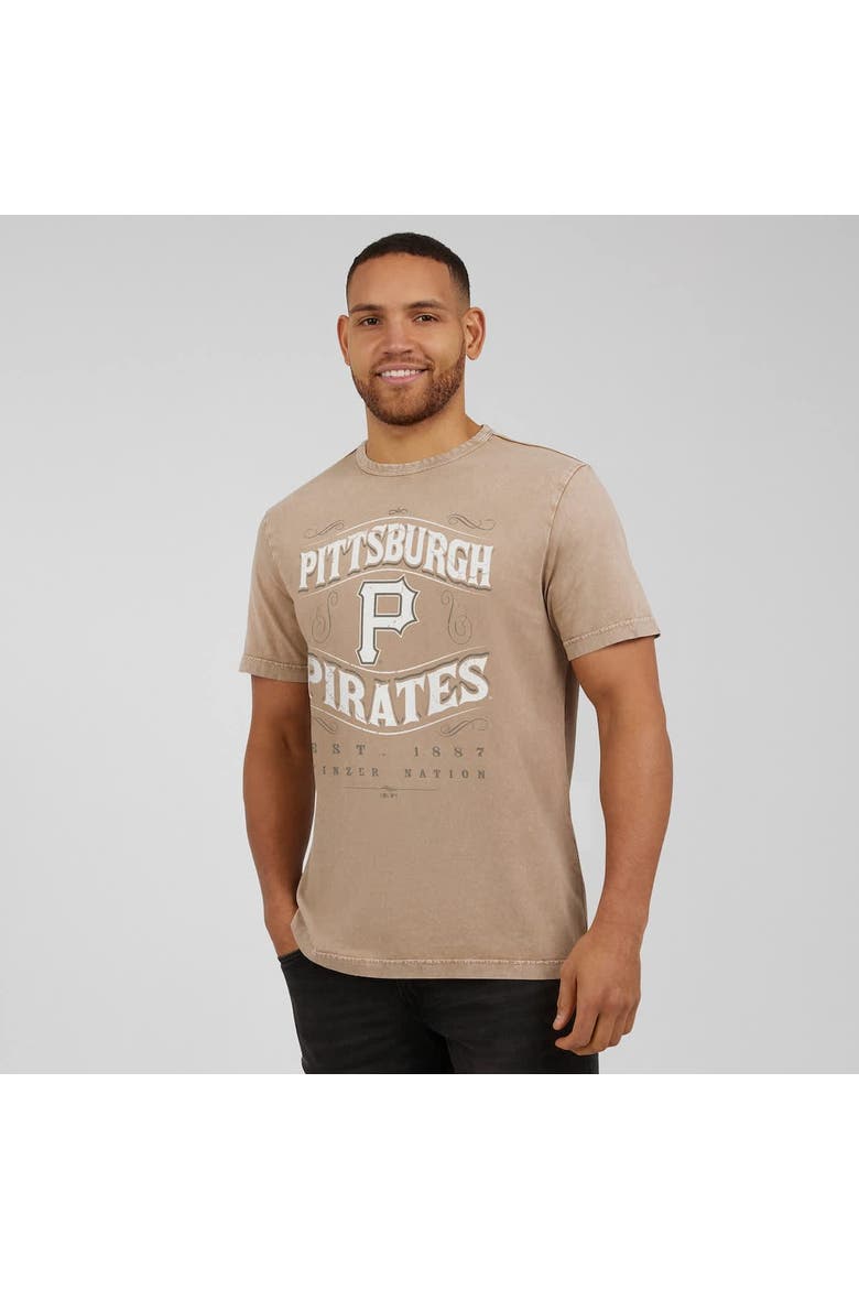 Men's Darius Rucker Collection by Fanatics Tan Pittsburgh Pirates Sun Faded T-Shirt, Alternate, color, Tan
