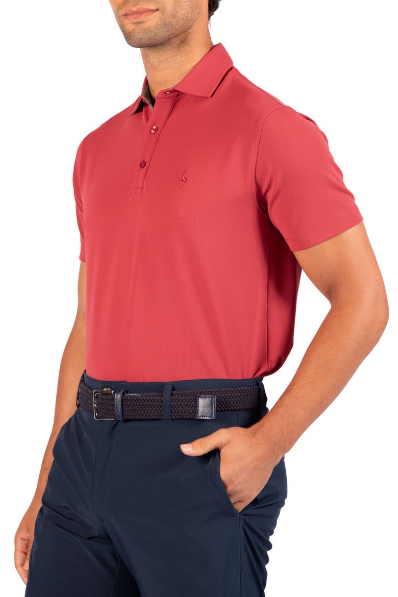 Micro Grid Performance Polo, Alternate, color, SUNWASHED RED