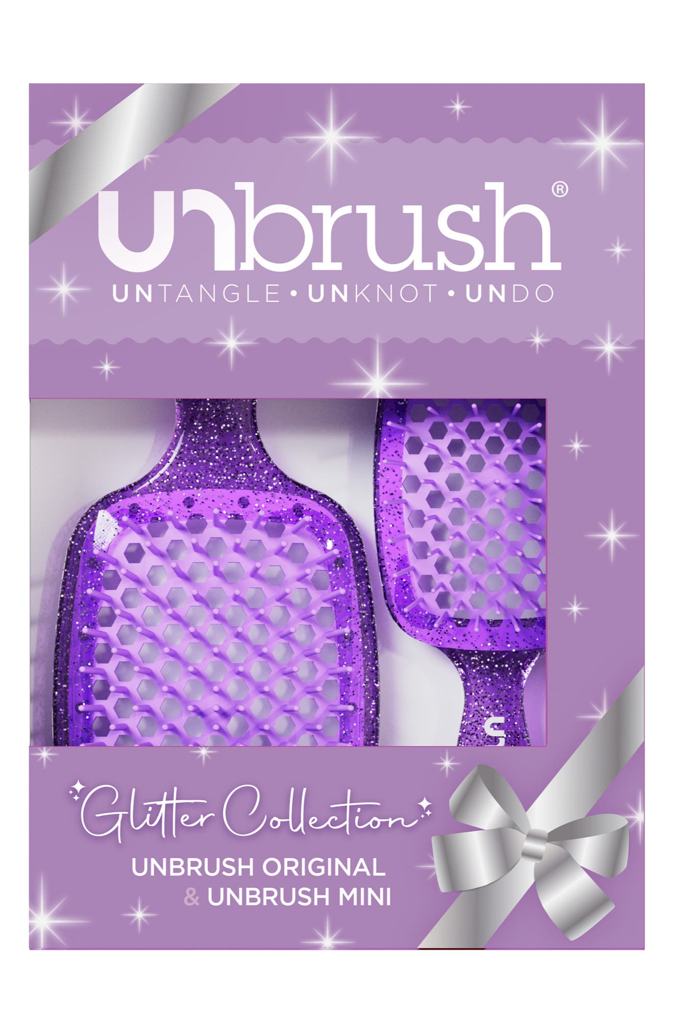 FHI Heat Set of 2 Detangling Hair Brush Original & Mini Pastel Collection