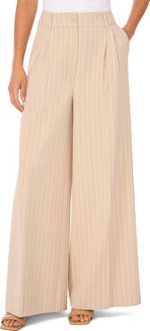 Halogen® Pinstripe Wide Leg Pants