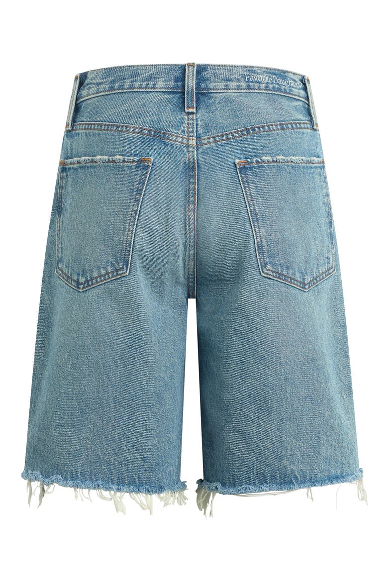 The Tommy Distressed High Waist Bermuda Shorts, Alternate, color, DUBLIN