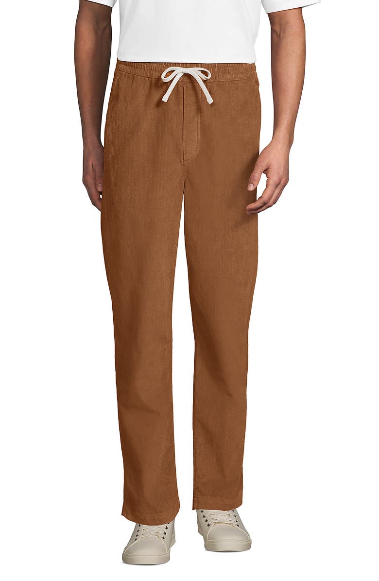 Lands' End Classic Fit Coastal Corduroy Deck Pant, Alternate, color, Butter Brown