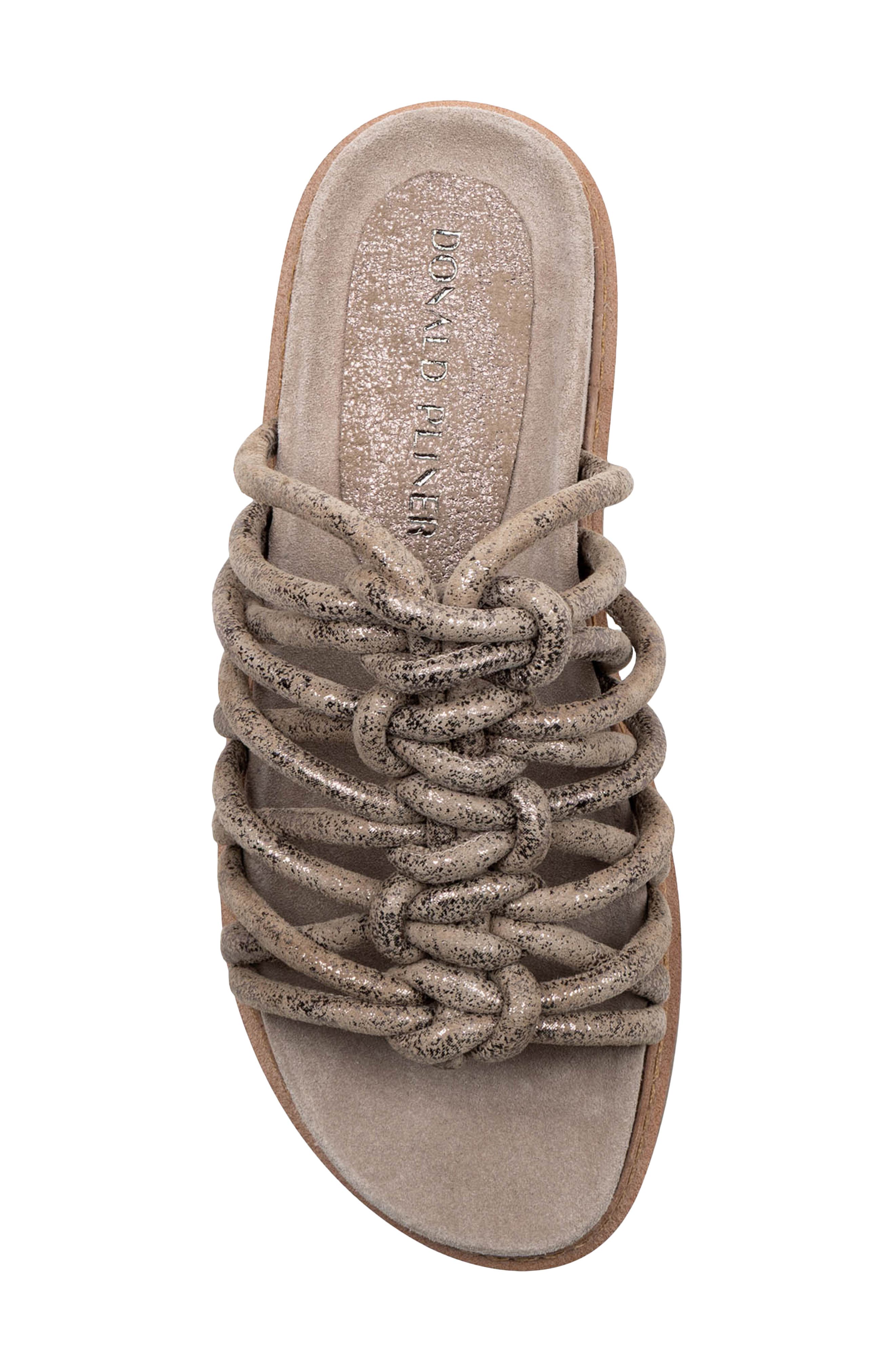 Loni Slide Sandal, Alternate, color, PEWTER