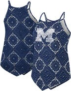 COLOSSEUM X WRANGLER Women's Colosseum x Wrangler Navy Michigan Wolverines Bandana Tank Top
