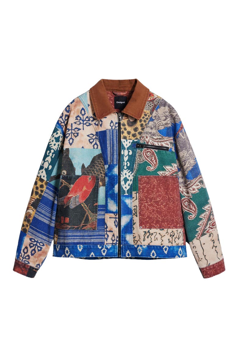 Archival Patchwork Jacket, Alternate, color, OFF WHITE