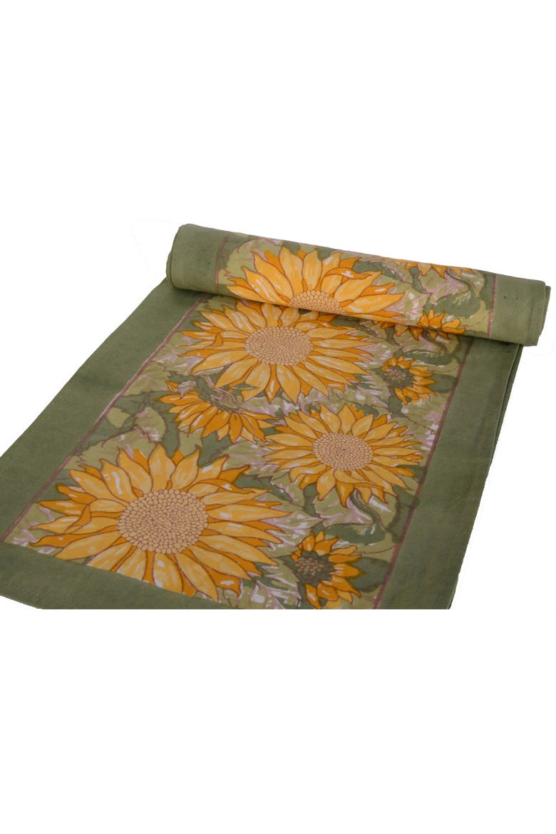 Sunflower Runner, Main, color, Yellow/Green 16" x 72"