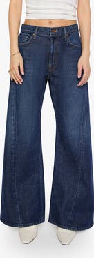 MOTHER Lil' Lemon Twist Sneak Petite Wide Leg Jeans