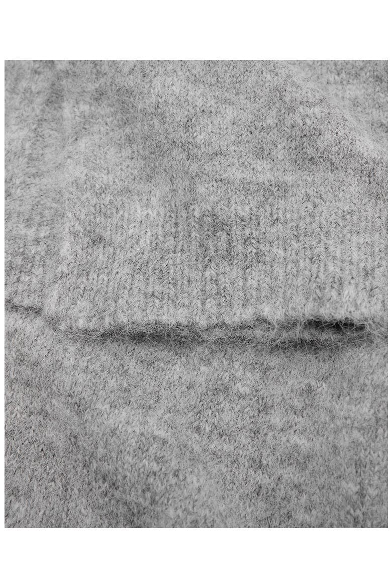 Knit Fringe Scarf, Alternate, color, MEDIUM HEATHER GREY
