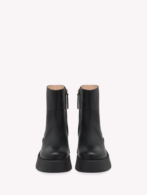 Shop Gianvito Rossi Montey Bootie In Black Calf