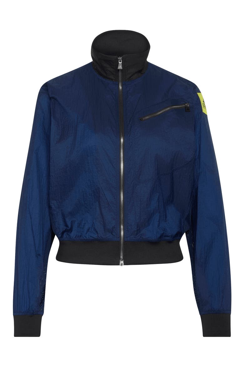 EQT Zip-Up Nylon Track Jacket, Alternate, color, NIGHT INDIGO/ /