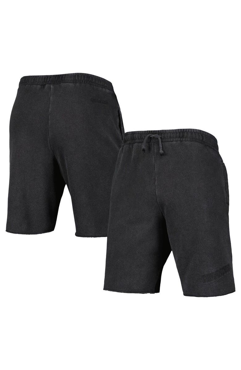 Mitchell & Ness Men's Mitchell & Ness Black Golden State Warriors French Terry Tonal Fleece Shorts, Main, color, Black