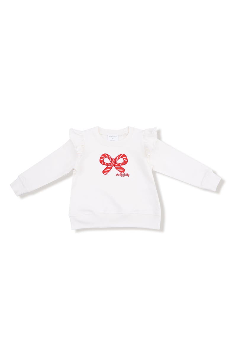 Angel Dear Kids' Candy Cane Long Sleeve T-Shirt, Main, color, White
