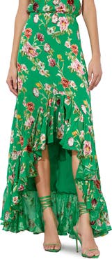 Alice + Olivia Soraya Asymmetric Maxi Skirt