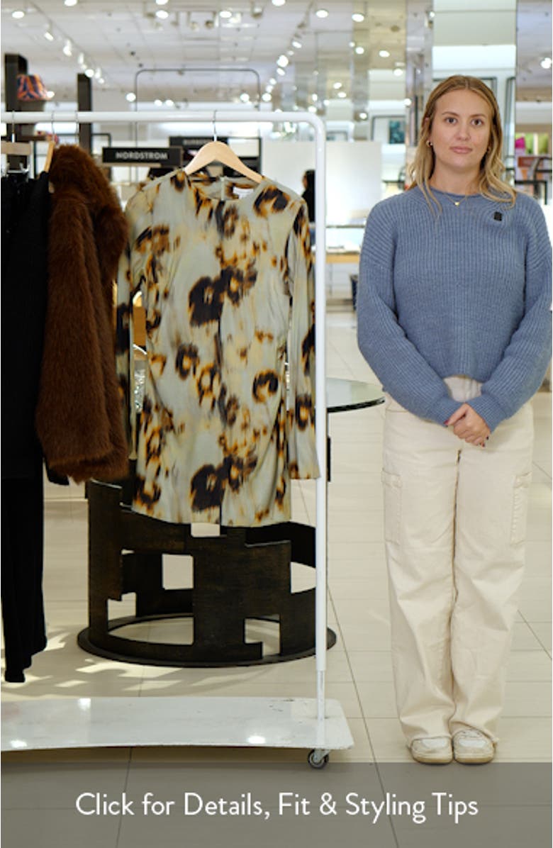 Ruched Long Sleeve Minidress, sales video thumbnail