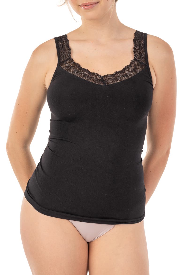 Seamless Shaping Camisole, Main, color, BLACK