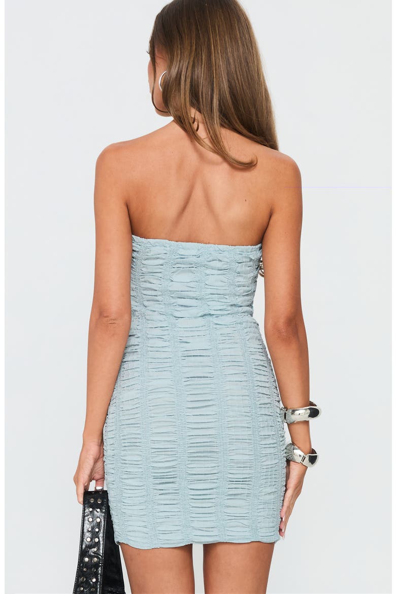 Aquiella Strapless Minidress, Alternate, color, BLUE