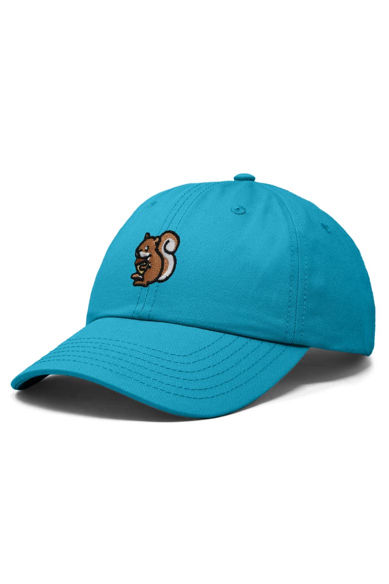 Squirrel Embroidered Outdoor Cap, Alternate, color, Teal