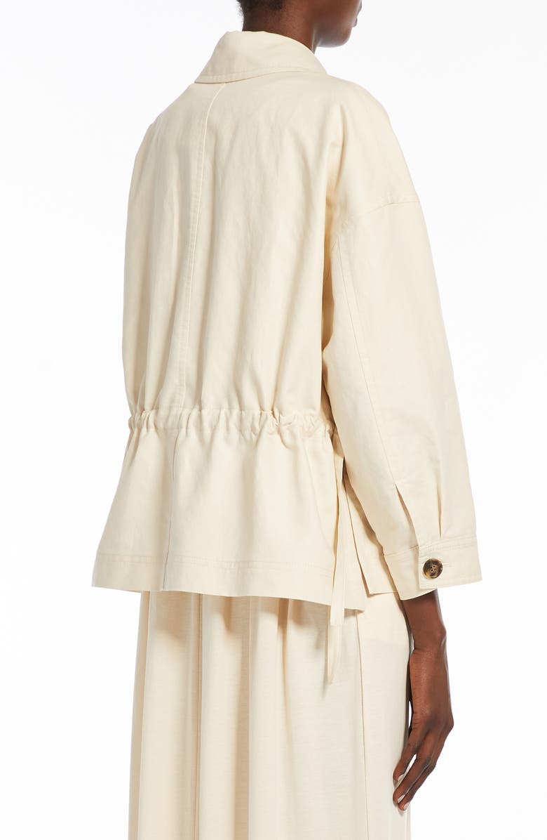 Weekend Max Mara Song Peplum Cotton & Peplum Jacket, Alternate, color,