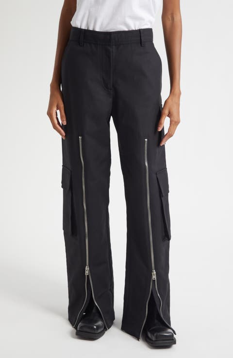 Pytail Layered Cotton Sateen Cargo Pants
