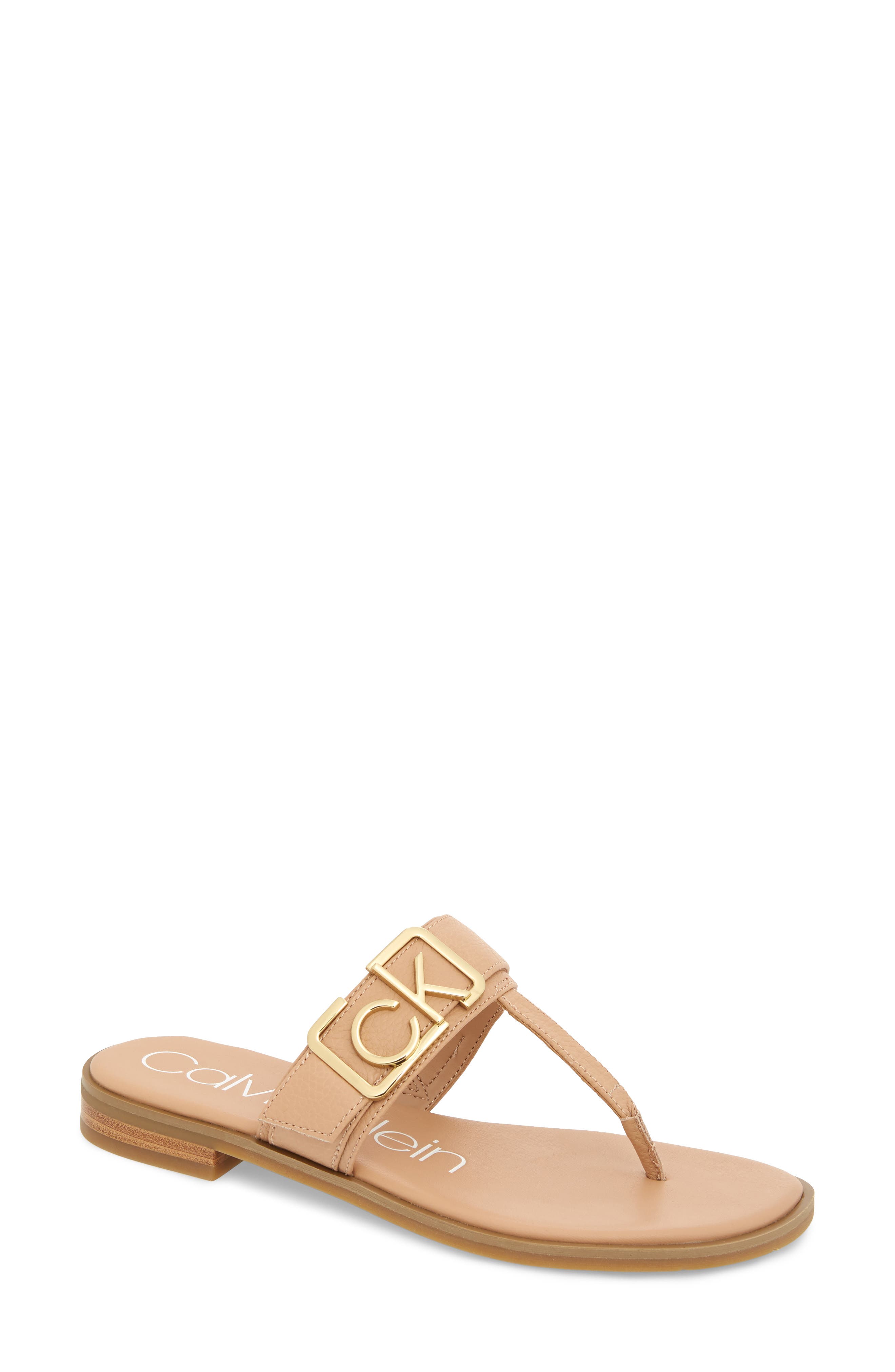 Tamura Flip Flop, Main, color, DESERT SAND LEATHER