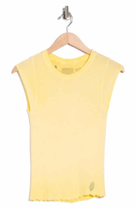 Double Point Short Sleeve Ribbed T-Shirt