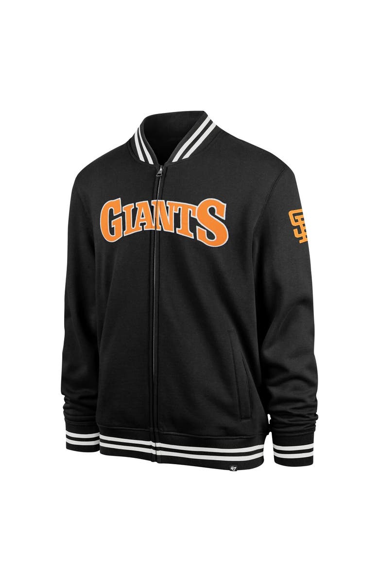 '47 Men's '47 Black San Francisco Giants Wax Pack Pro Camden Full-Zip Track Jacket, Alternate, color, Black
