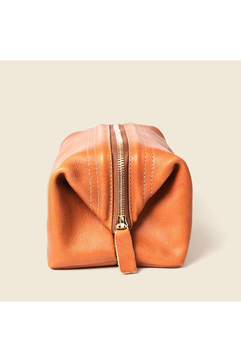 Leather Toiletry Bag, Alternate, color, Natural