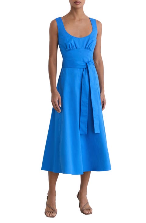 Irina Sleeveless Cotton Midi Dress