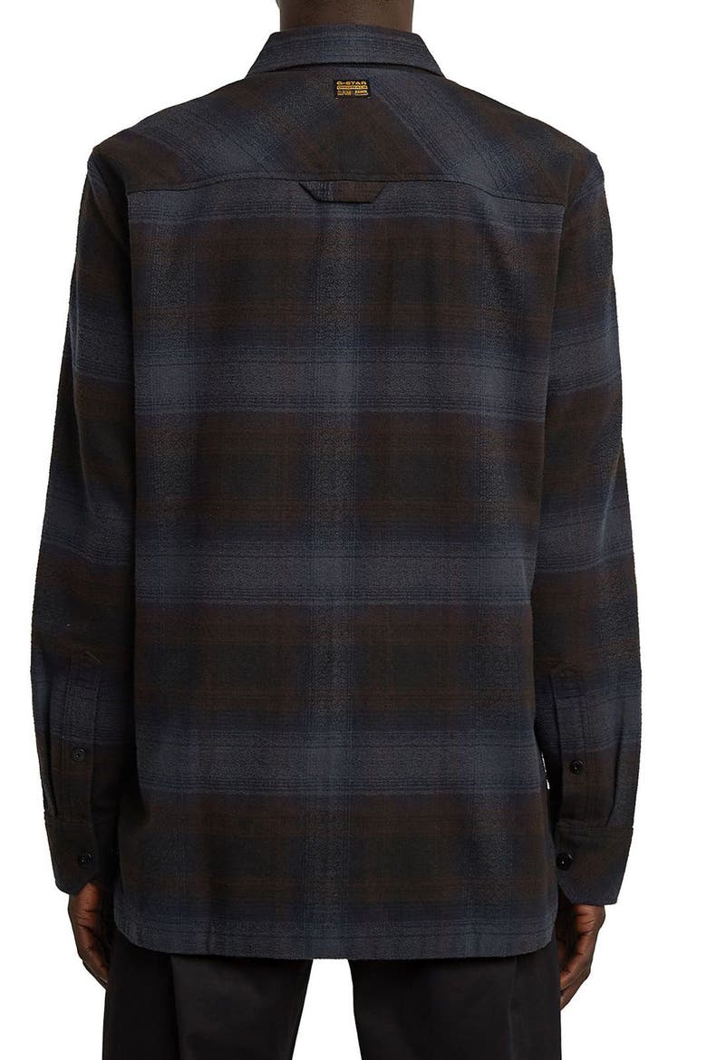 GPO Plaid Cotton Snap-Up Overshirt, Alternate, color, SALUTE ARTHUR CHECK