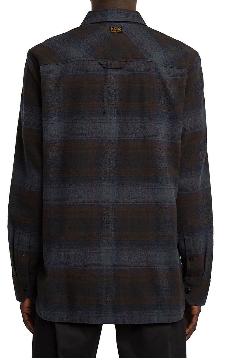 G-STAR GPO Plaid Cotton Snap-Up Overshirt, Alternate, color, Salute Arthur Check