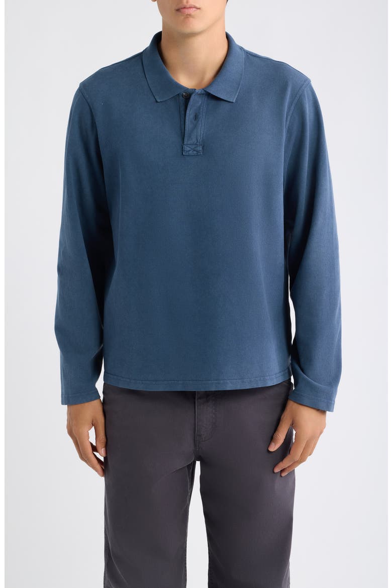 Corridor Long Sleeve Cotton Piqué Polo (Men) | Nordstrom