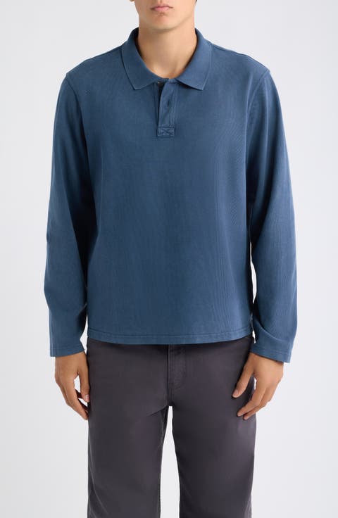 Long Sleeve Cotton Piqué Polo