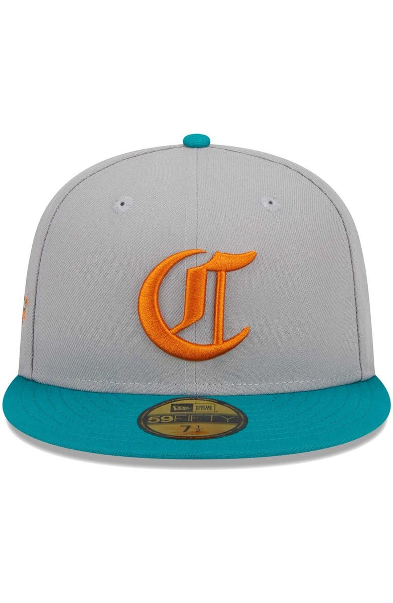 New Era Men's New Era Gray/Teal Cincinnati Reds 59FIFTY Fitted Hat, Alternate, color, Gray