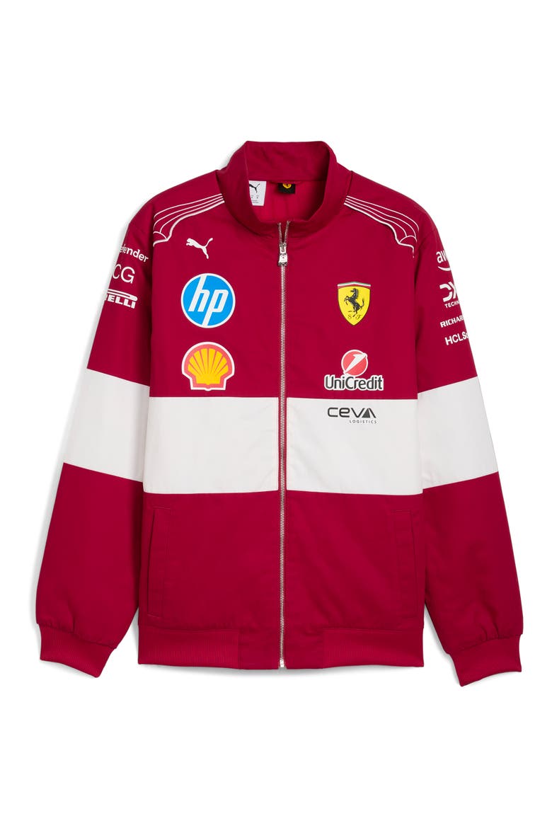 Scuderia Ferrari Team Racing Jacket, Main, color, DARK CHERRY