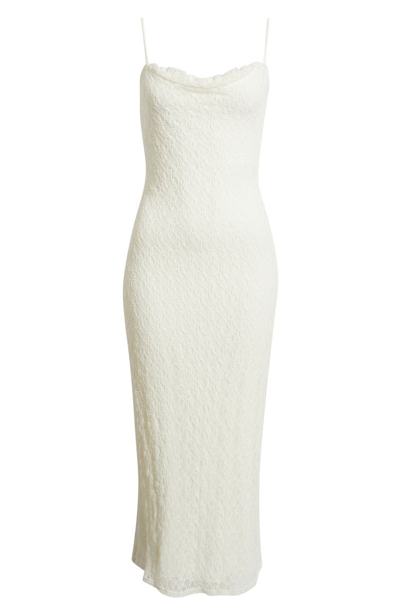 BP. Lace Cowl Neck Maxi Dress, Main, color, Ivory
