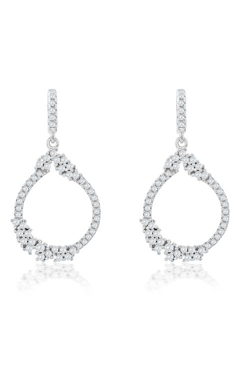 Cubic Zirconia Drop Earrings