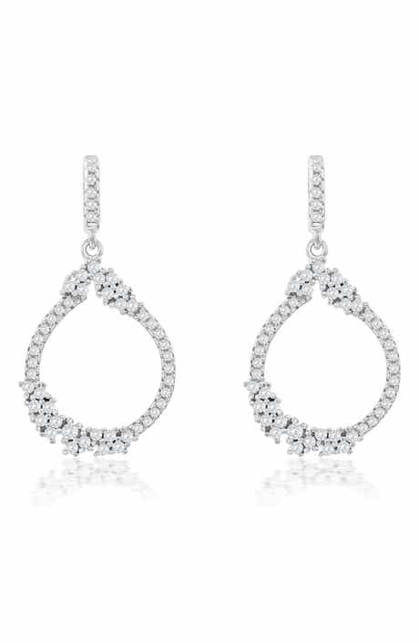 SUZY LEVIAN Cubic Zirconia Drop Earrings