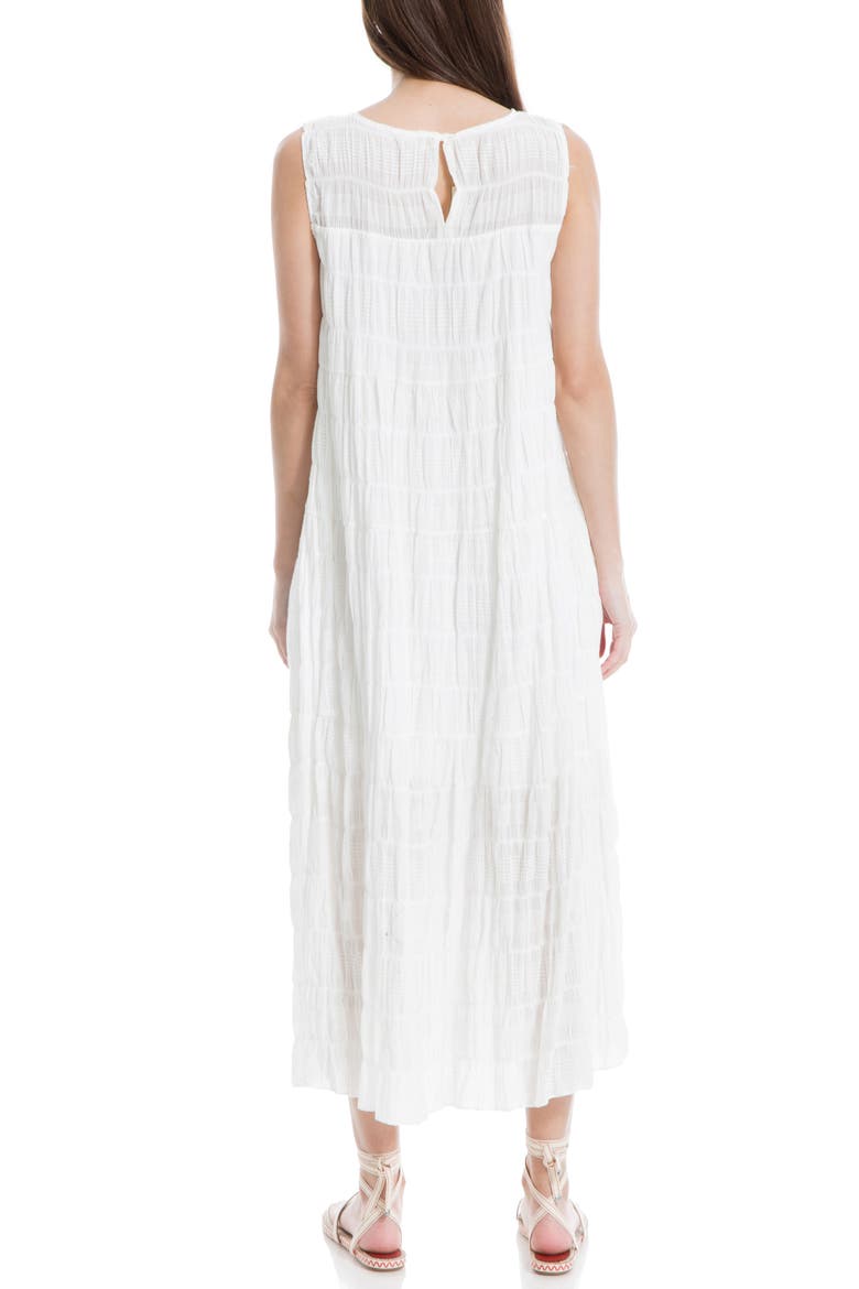 Sleeveless Tiered Maxi Dress, Alternate, color, WHITE-WHITE