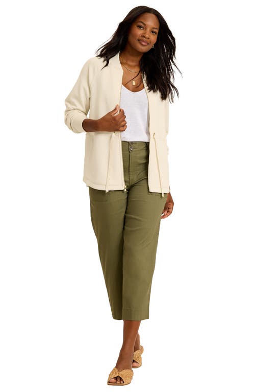 Tommy Bahama Palm Voyage Zip-up Jacket In White