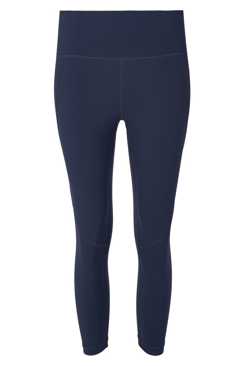 Power Workout Crop Pocket Leggings, Alternate, color, NAVY BLUE