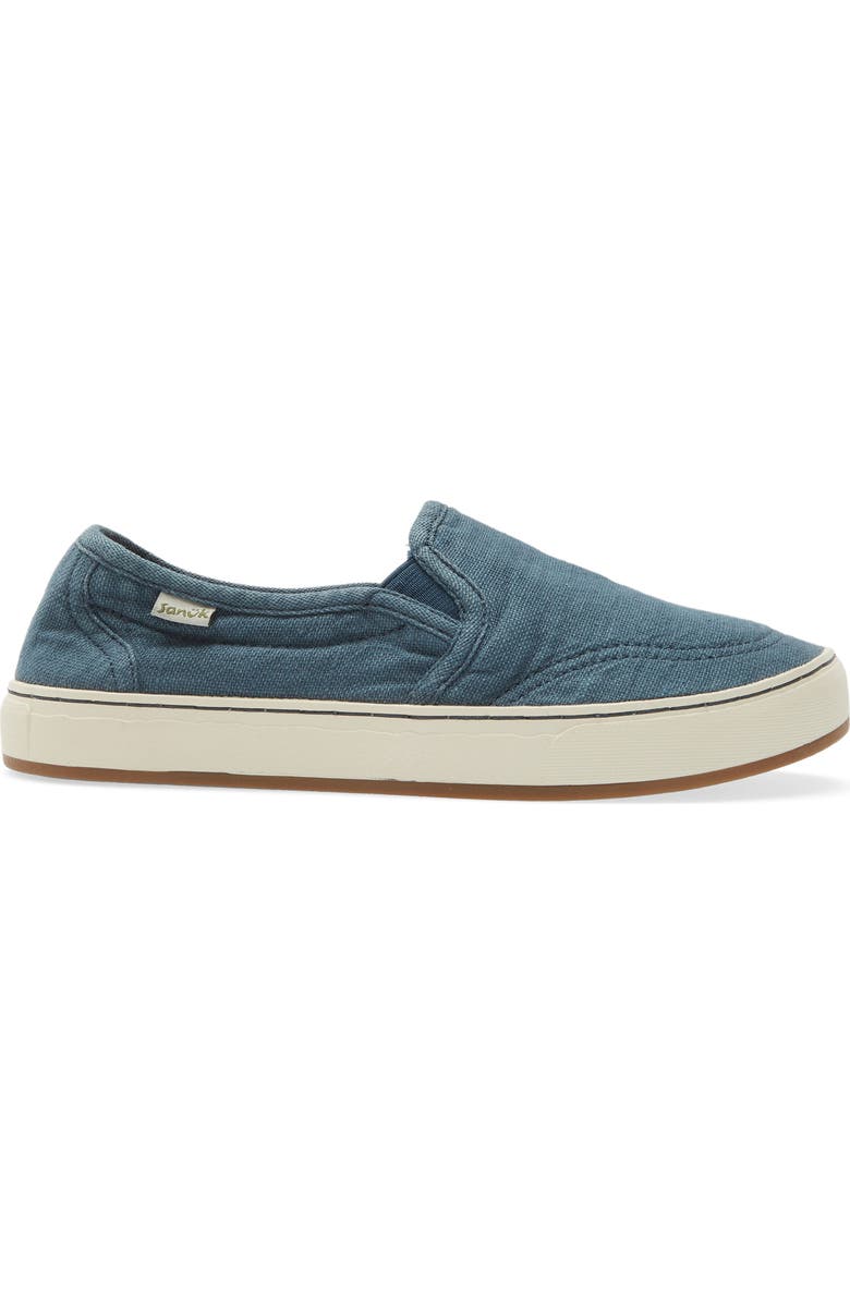 Sanuk Avery Hemp Slip-On Sneaker, Alternate, color, Blue