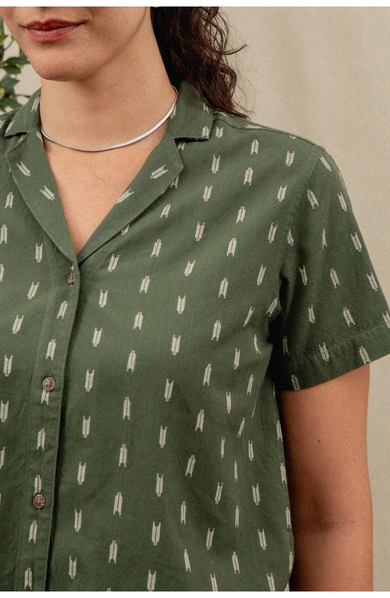 Bridge & Burn Wren Shirt, Alternate, color, Thyme Arrows