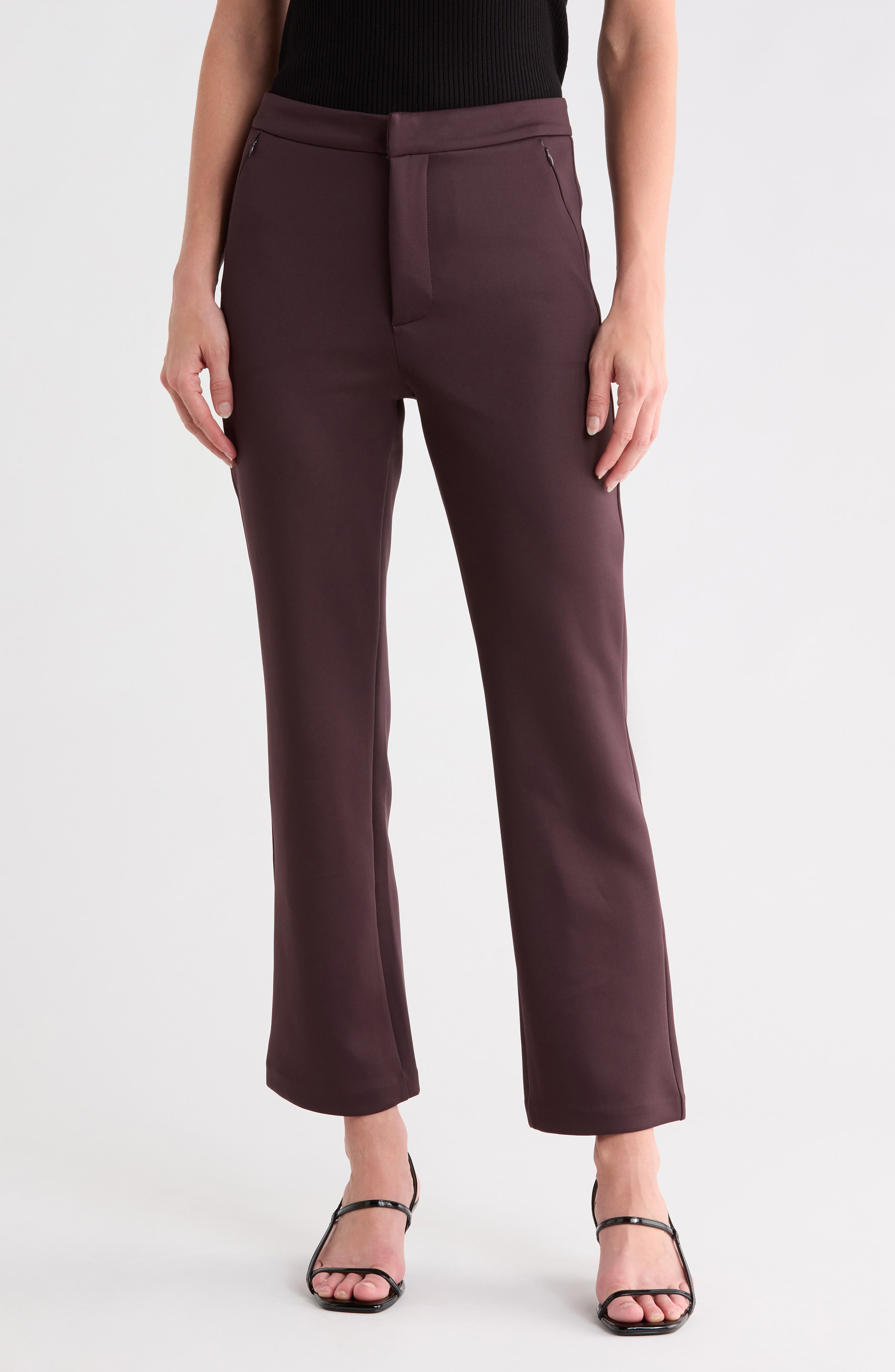 Sculpting Cropped Straight Leg Trousers