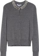 Veronica Beard Daro Embellished Collar Cardigan