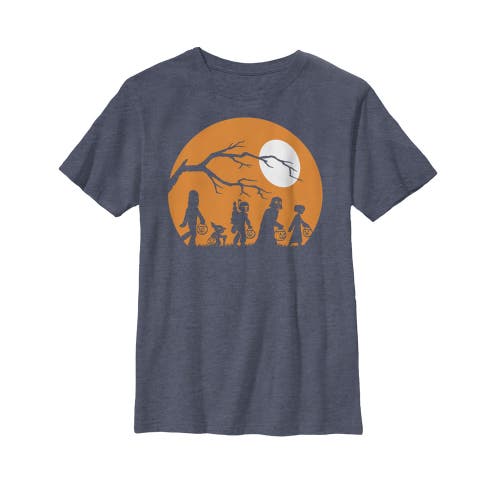 Star Wars Boy's Halloween Characters Trick Or Treat Graphic T-shirt In Gray
