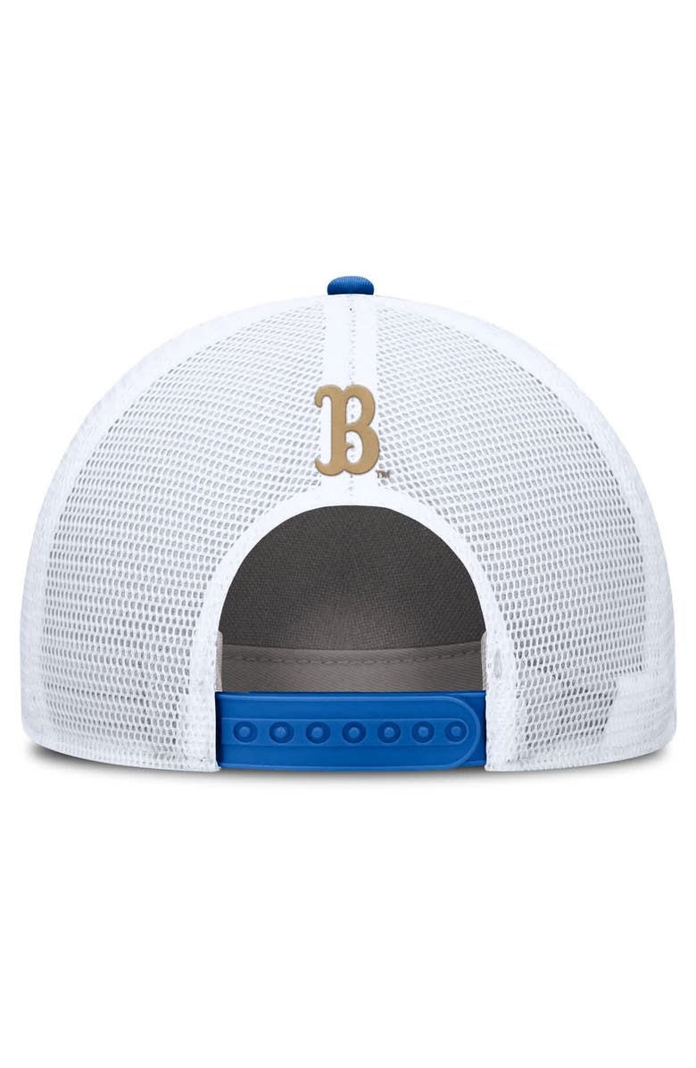 Jordan Brand Men's Jordan Brand Blue/White UCLA Bruins 2025 On-Field Rise Patch Trucker Adjustable Hat, Alternate, color, Blue