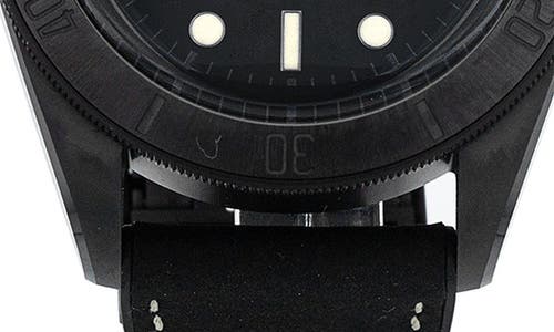 Watchfinder & Co. Tudor 2024 Black Bay Ceramic Leather Strap Watch, 41mm In Black
