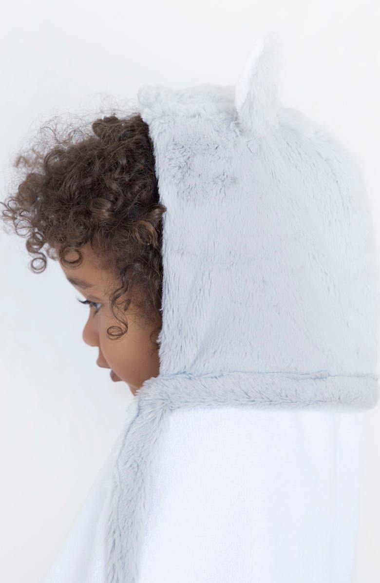Little Giraffe Hooded Towel & Plush Blankie Bath Bundle, Alternate, color, Grey/Silver
