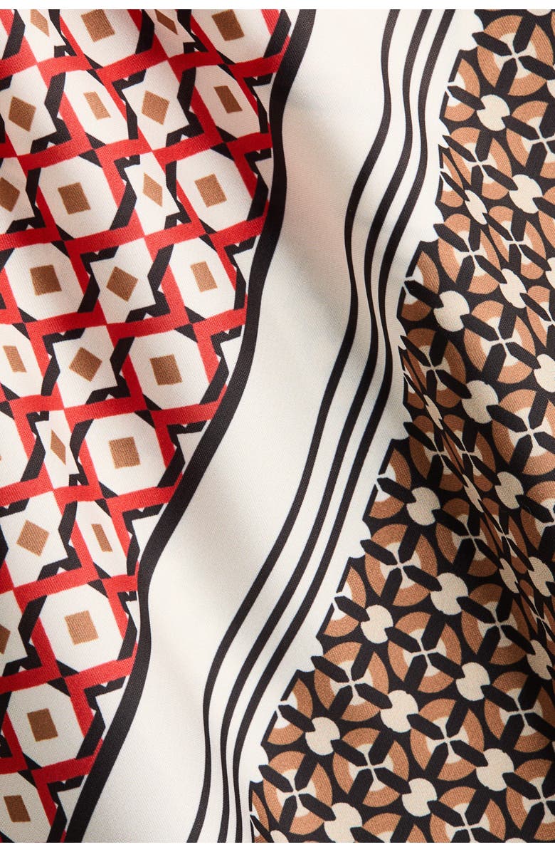 H&M Halterneck Top, Alternate, color, Navy Blue/Patterned